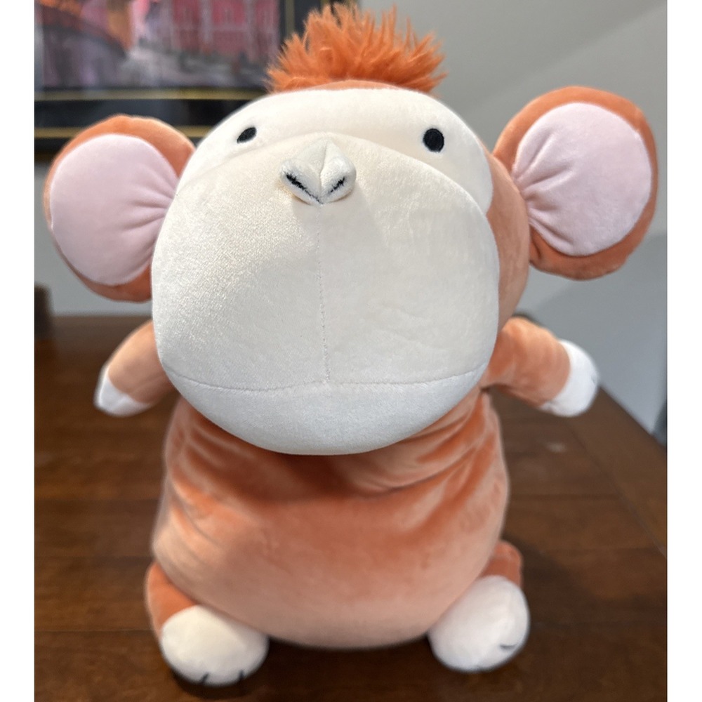 Monkey Weighted Plush Kids' Throw Pillow Orange - Pillowfort™ NWOT Lovable